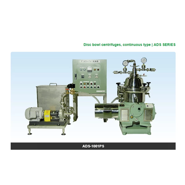 Mesin Separator MInuman Tea and Fruits Juice separator  Saito Separator ADS Series